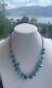 Vintage Native American Navajo turquoise nuggets heishi Shell necklace 16