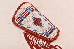 Vintage Native American Plains Indian Beaded Holster