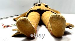 Vintage Native American Plains Indian Beaded Leather Doll