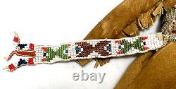 Vintage Native American Plains Indian Beaded Leather Doll