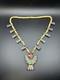 Vintage Native American Santo Domingo Depression Era Thunderbird Necklace 23in