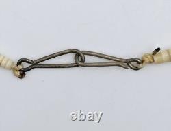 Vintage Native American Santo Domingo Heishi Turquoise Beaded Choker Necklace