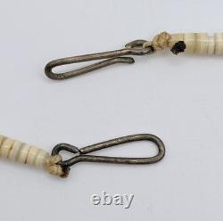 Vintage Native American Santo Domingo Heishi Turquoise Beaded Choker Necklace