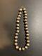 Vintage Native American Sterling Silver Bead Necklace