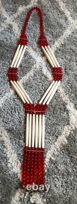 Vintage Native American Trade Beads Huge Traditional 28 beaded Chief Necklace