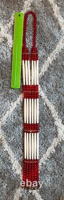 Vintage Native American Trade Beads Huge Traditional 28 beaded Chief Necklace Vintage Native American Trade Beads Huge Traditional 28 beaded Chief Necklace