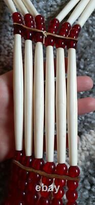 Vintage Native American Trade Beads Huge Traditional 28 beaded Chief Necklace