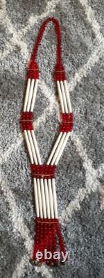 Vintage Native American Trade Beads Huge Traditional 28 beaded Chief Necklace