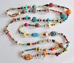 Vintage Native American Treasure Necklace 78 Soapstone Jasper Natural Stone