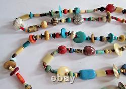 Vintage Native American Treasure Necklace 78 Soapstone Jasper Natural Stone