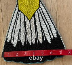 Vintage Native American Tribal Beaded Beadwork Breastplate eagle tale Tribes