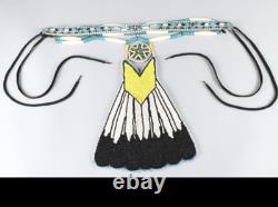 Vintage Native American Tribal Beaded Beadwork Breastplate eagle tale Tribes
