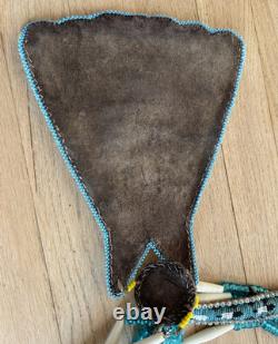 Vintage Native American Tribal Beaded Beadwork Breastplate eagle tale Tribes