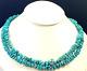 Vintage Native American Turquoise Double Strand Necklace