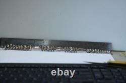 Vintage Native American Turquoise Pendant Beaded Necklace Signed L. B. Tom 24