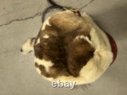 Vintage Native American beaded leather mountain fur hide