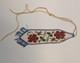 Vintage Native Indian Beaded Panel with Floral Pattern