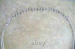 Vintage Navajo 75 Strand Sterling Liquid Silver Beads WATERFALL Choker Necklace