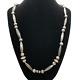 Vintage Navajo Pearls Native American Sterling Silver Beaded Necklace 24 Inch