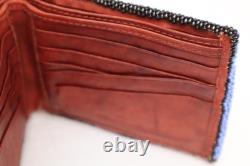 Vintage Plateau Beaded Mens Wallet Pictorial Horse Native American Nez Perce