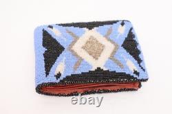 Vintage Plateau Beaded Mens Wallet Pictorial Horse Native American Nez Perce