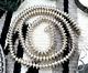 Vintage SOUTHWESTERN SAUCER NECKLACE sterling 67g 25 Navajo pearl bench beads