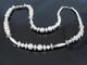 Vintage STERLING SILVER NATIVE AMERICAN BENCH BEAD NECKLACE 26 41 gms