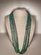 Vintage Santo Domingo Pueblo Small Turquoise + Heishi 5 Strand 24 Necklace