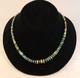 Vintage Santo Domingo Turquoise Graduated Bead Necklace Hand Carved 19 3/4