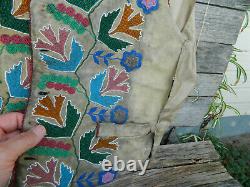 Vintage Shoshone Native American Beaded Vest 1890s