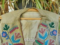 Vintage Shoshone Native American Beaded Vest 1890s