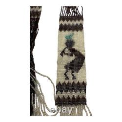 Vintage Southwestern Native American Beaded Necklace Dancer Pattern