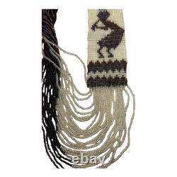 Vintage Southwestern Native American Beaded Necklace Dancer Pattern