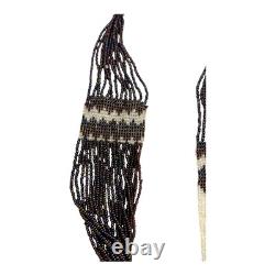 Vintage Southwestern Native American Beaded Necklace Dancer Pattern