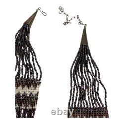 Vintage Southwestern Native American Beaded Necklace Dancer Pattern Vintage Southwestern Native American Beaded Necklace Dancer Pattern