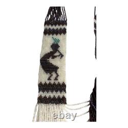 Vintage Southwestern Native American Beaded Necklace Dancer Pattern