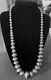 Vintage Sterling Silver Native American Graduated Pearl Necklace