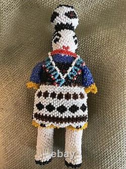 Vintage Zuni Native American beaded doll collection. Exquisite Bead Work