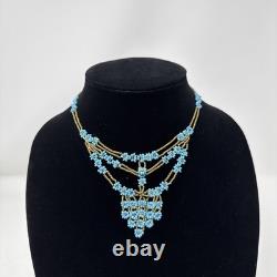 Vtg 1920s Native American Indian Beaded Necklace Estate Victorian Tribal 14.5