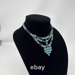 Vtg 1920s Native American Indian Beaded Necklace Estate Victorian Tribal 14.5