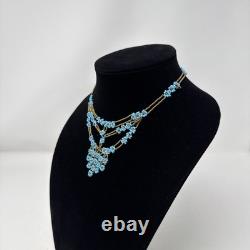 Vtg 1920s Native American Indian Beaded Necklace Estate Victorian Tribal 14.5