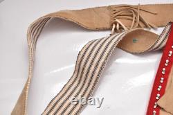 Vtg Apache Beaded Hide Shoulder Bag Leather Antique Native American