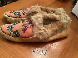 Vtg Native American Beaded Moccasins