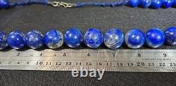 Vtg Native American Huge Lapis Lazuli Beaded Necklace 271gm