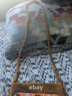 Woman's Beaded Purse With Turtle Design. Handmade. All Leather. Native American