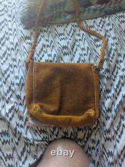 Woman's Beaded Purse With Turtle Design. Handmade. All Leather. Native American