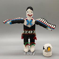 ZUNI-BEADED EAGLE DANCER by TODD PONCHO- NATIVE AMERICAN BEADWORK