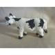 Zuni Beaded Cow Figurine Native American Folk Art Black White Spotted # 706sss