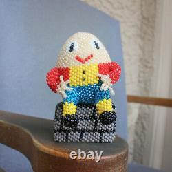 Zuni-Beaded Humpty Dumpty by Hollie Booqua Native American Beadwork