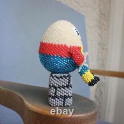 Zuni-Beaded Humpty Dumpty by Hollie Booqua Native American Beadwork